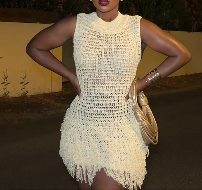 Sexy Knit Sleeveless Dress