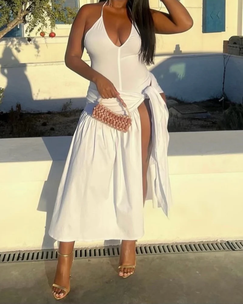 LISA” TWO PIECE SET (NATURAL WHITE)