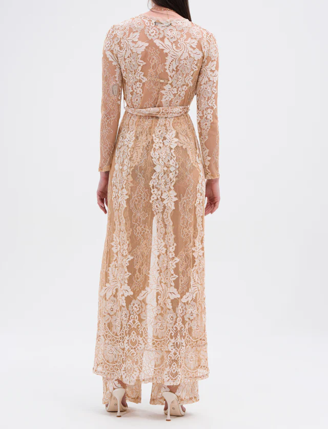 White Lace and Tulle 3-Piece Set