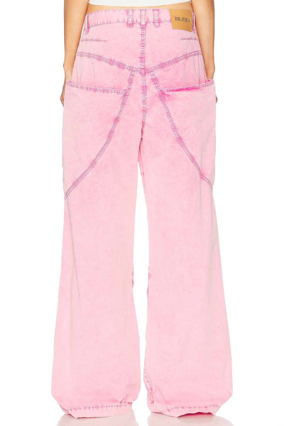 Pink Rendered Denim Suit