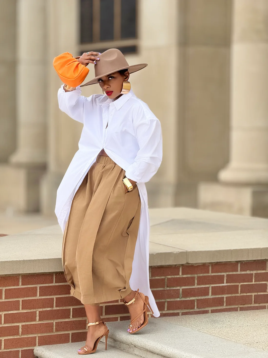 White Shirt Maxi Dress