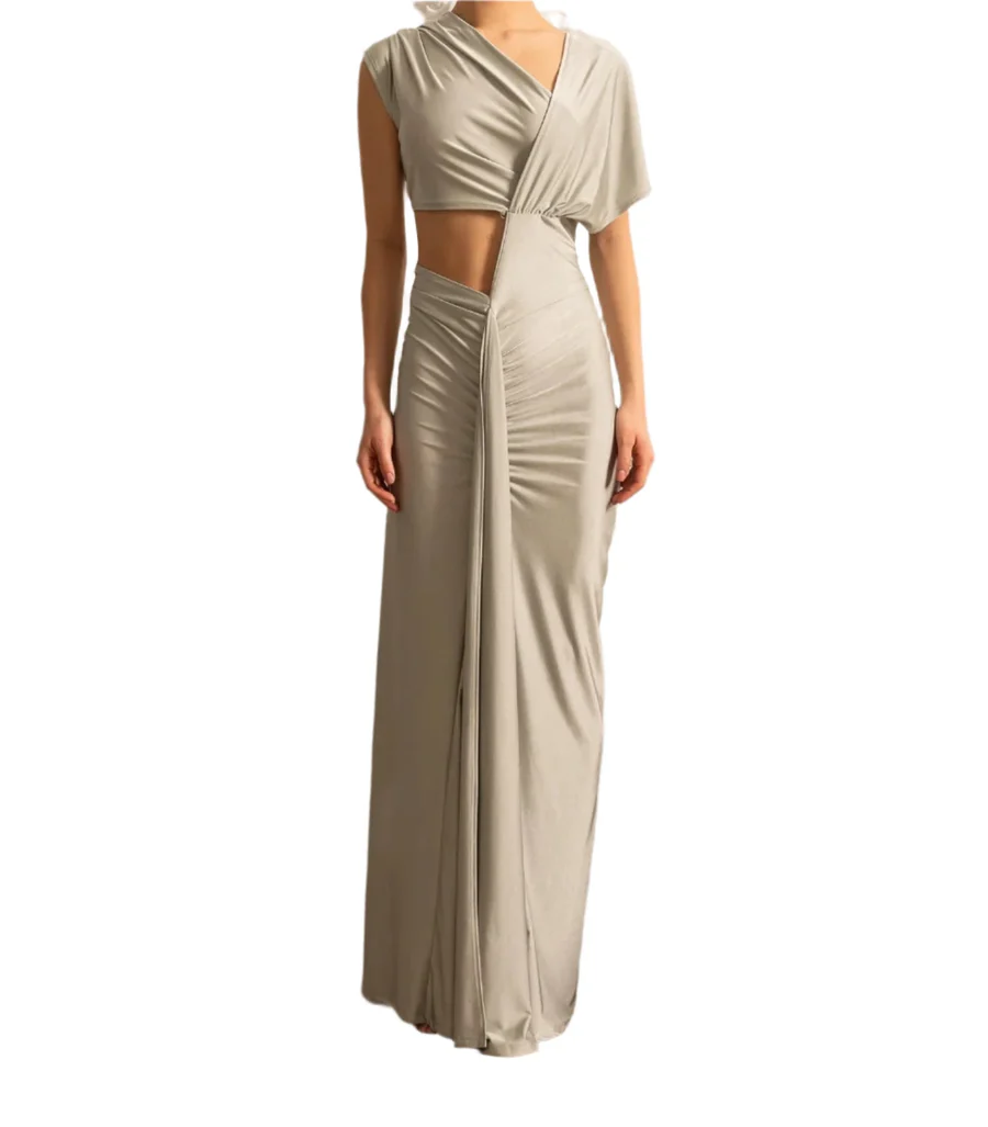Cut Out Maxi Bodycon Dress