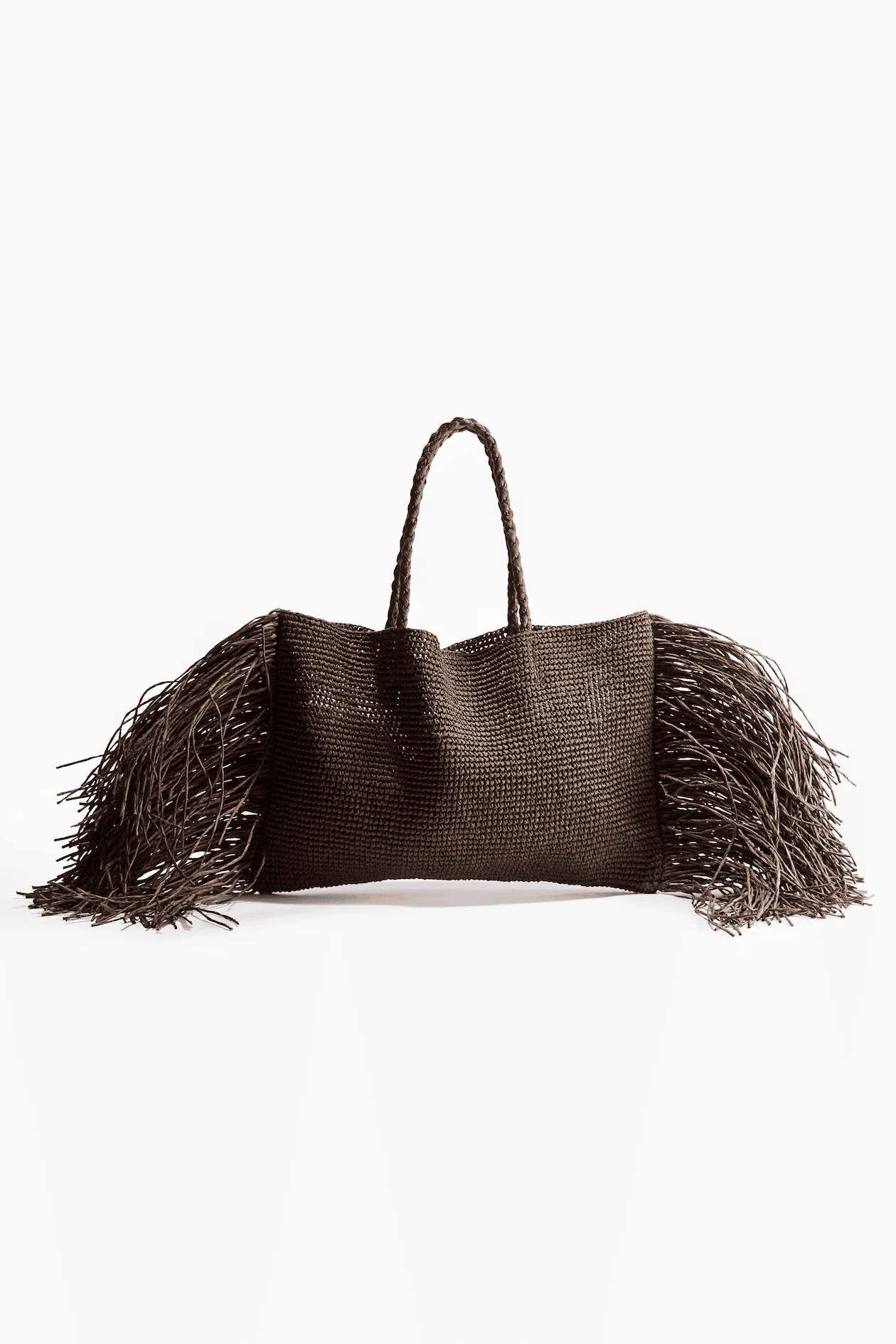 Fringed Straw Bag