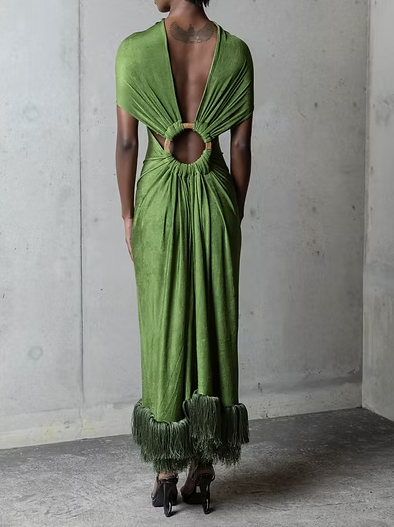 Green Chic Cocktail Dress