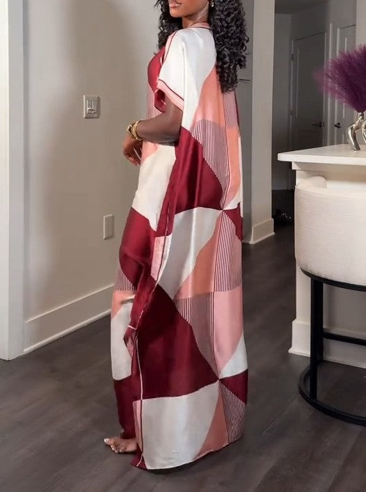 Stylish Lightweight Printed Long Dress