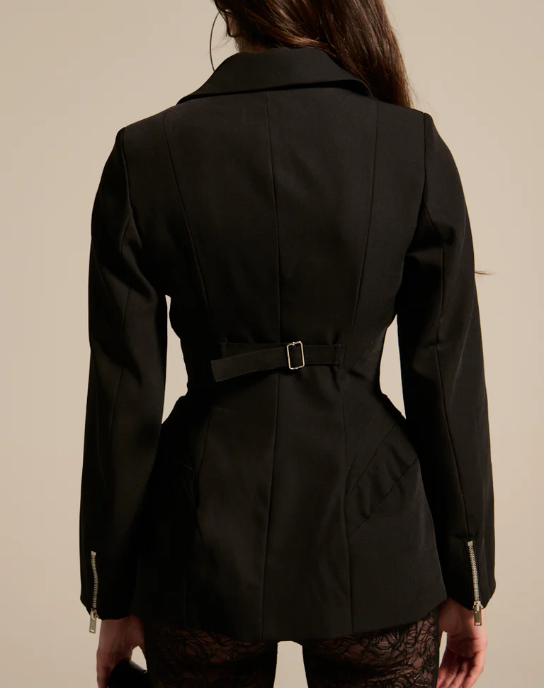 Peplum Blazer+Strech Pants