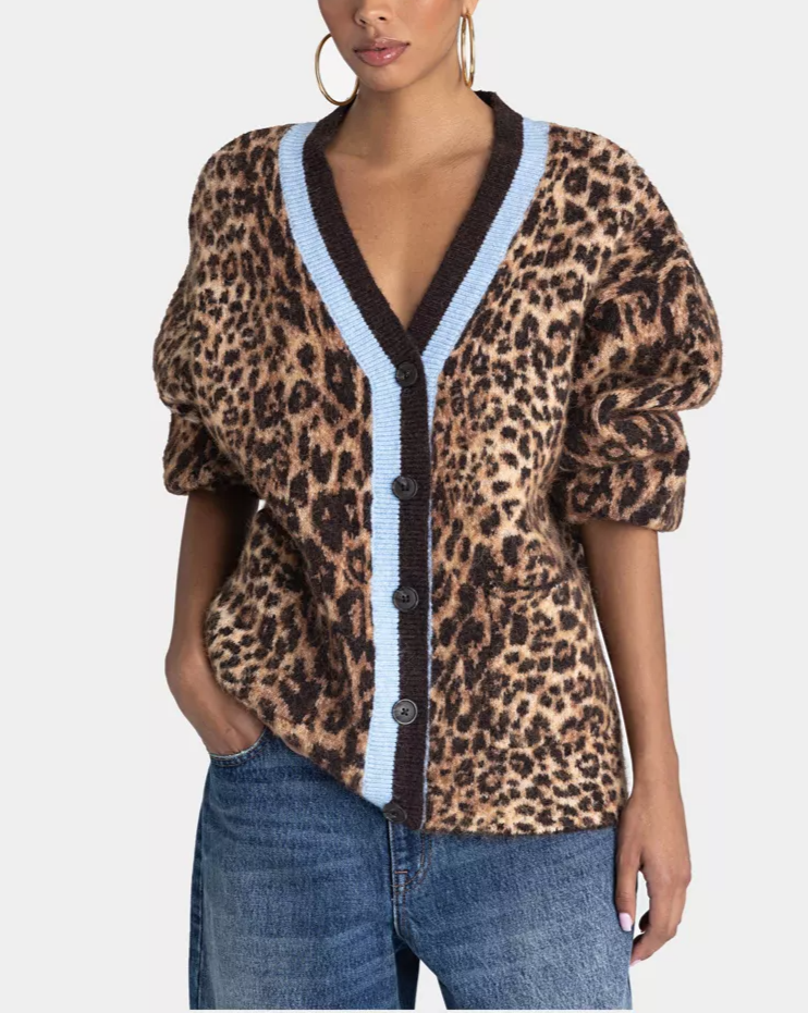 The Slouchy Camo Knit Cardigan