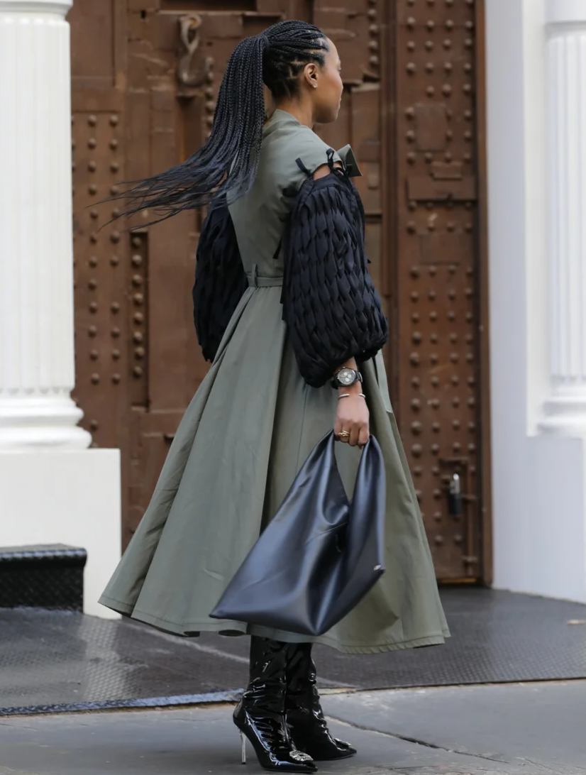 Woven Long-sleeved Top Coat