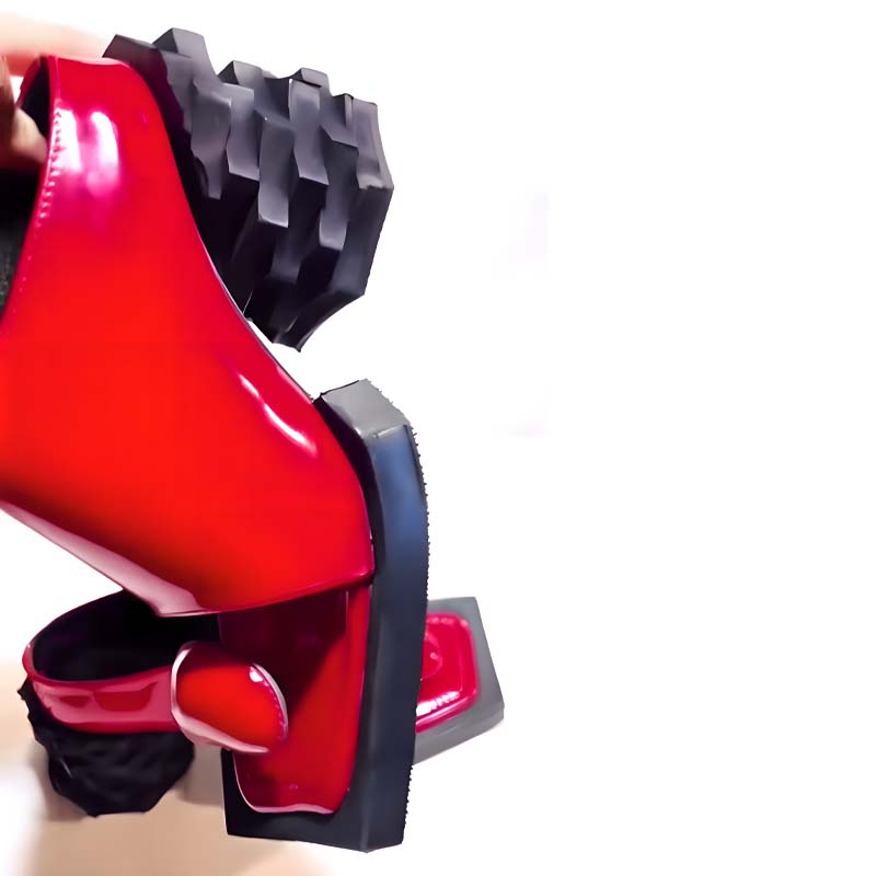 Fashion Chunky Square-toe Heels