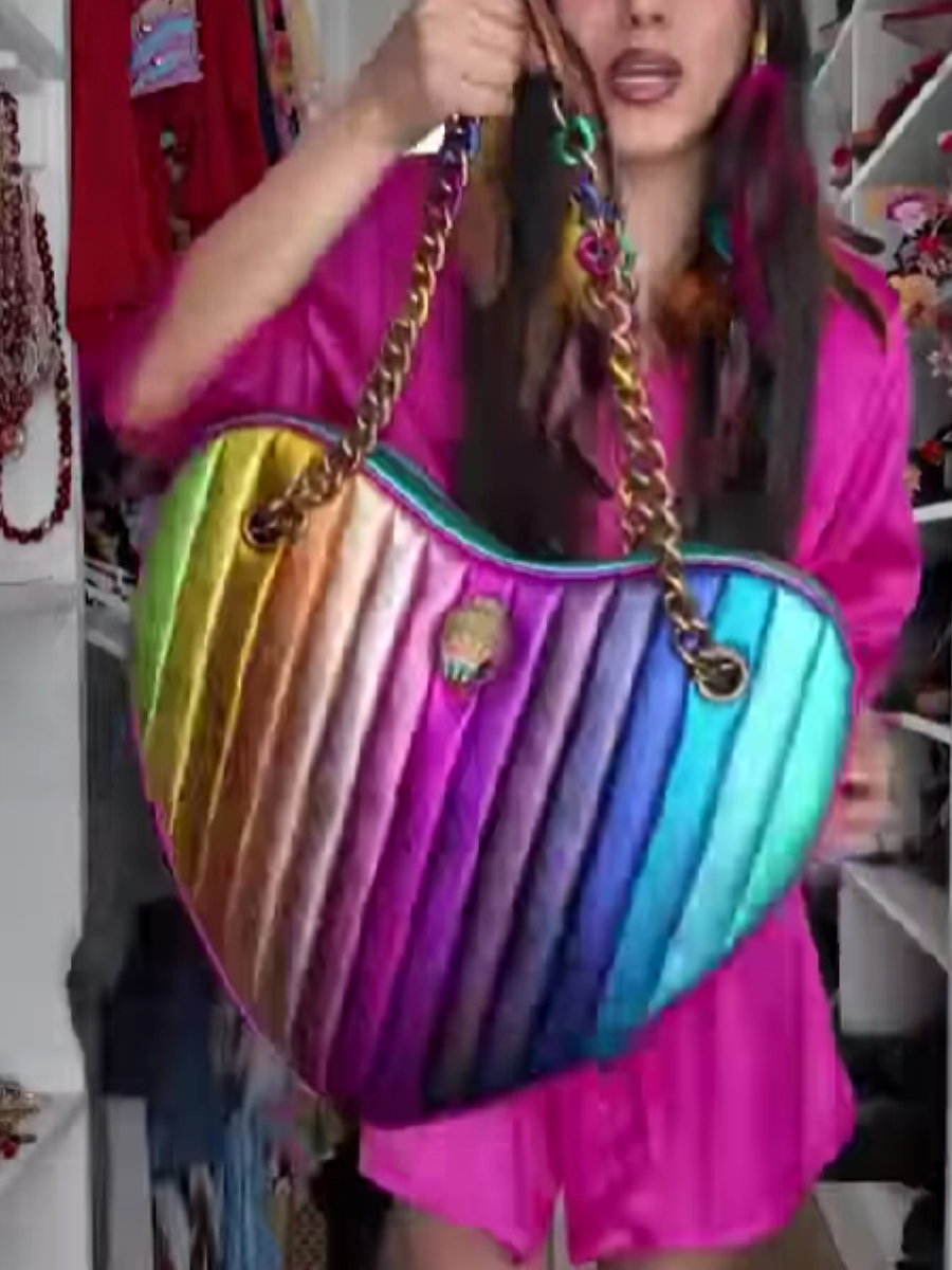 Colorful Heart Shoulder Bag