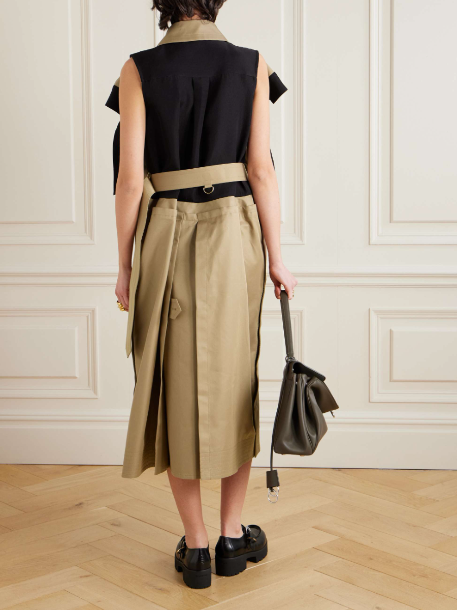 Lace-Up Double-Buckle Coat