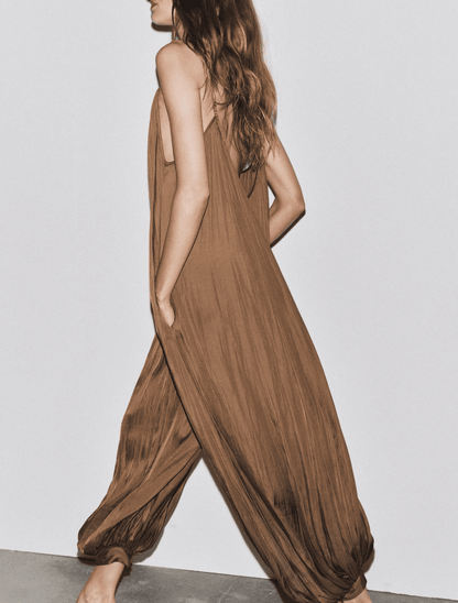The Oversize Pleated Jumpsuit