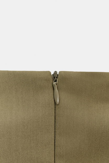 Sleeveless Button-Up Top+Pleated Ballon Pants