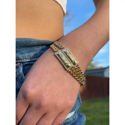 Virgin Mary Gold Bracelet 2PCS