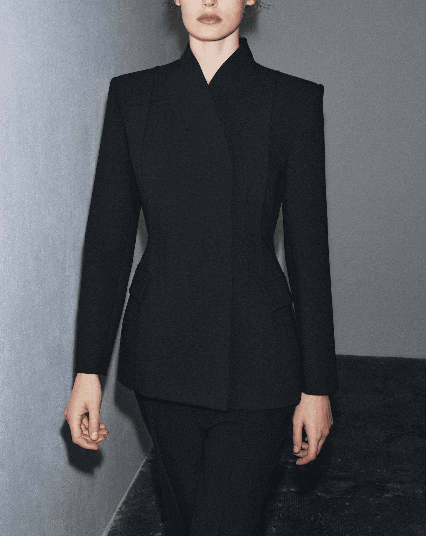 Tailored Pleated Blazer