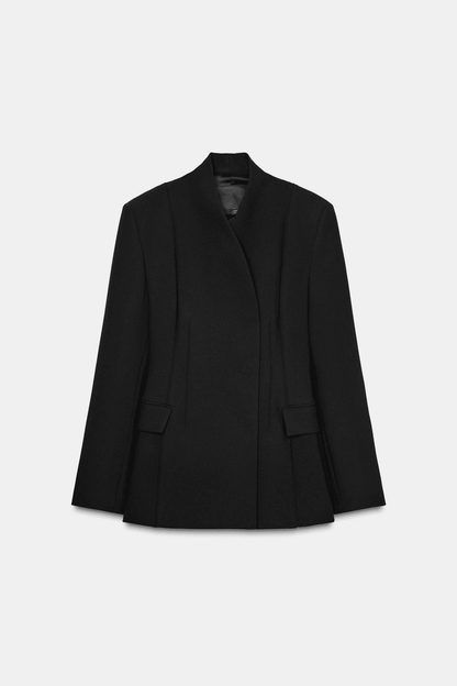 Tailored Pleated Blazer