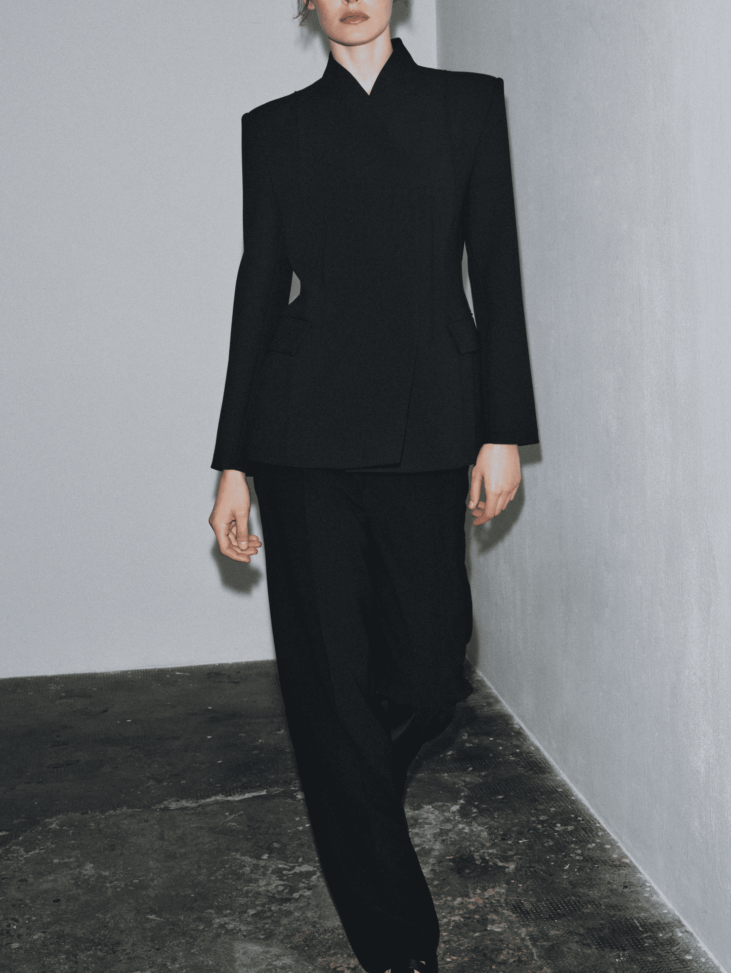 Tailored Pleated Blazer