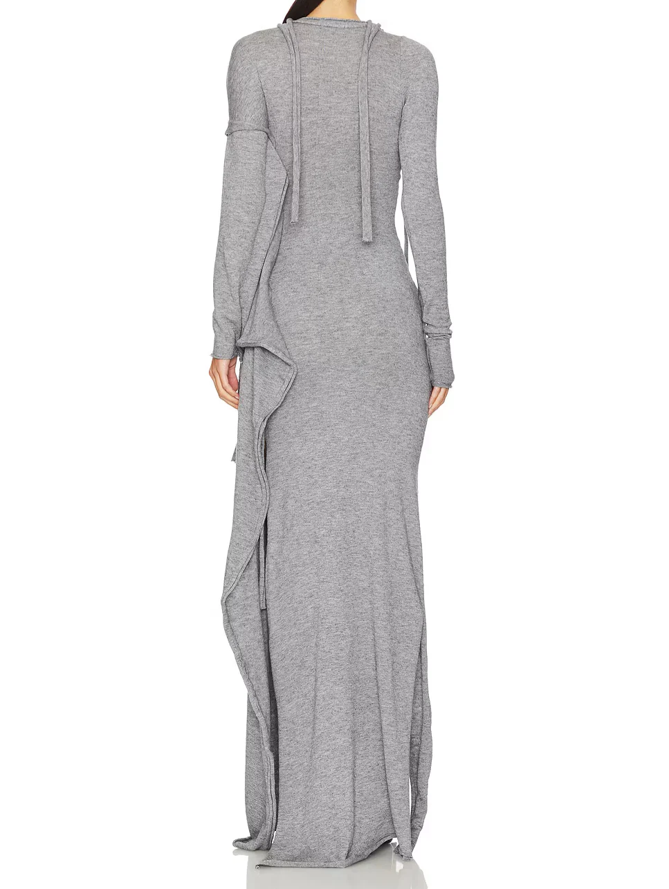 Patchwork Tassel Slit Hem Dress