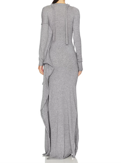 Patchwork Tassel Slit Hem Dress