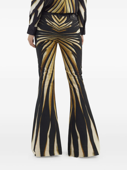 Printed Flared Trousers