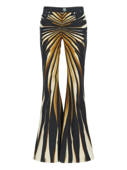 Printed Flared Trousers