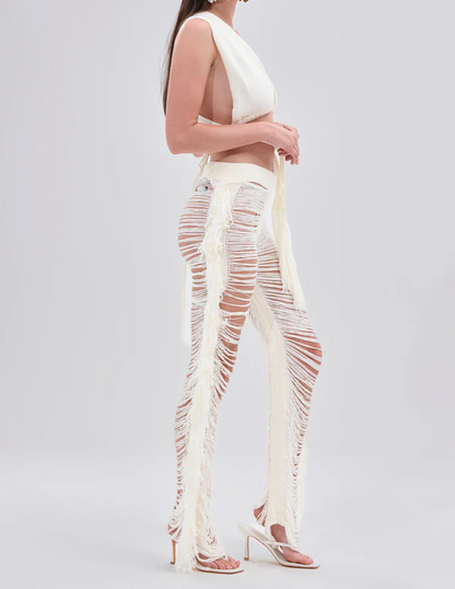 Best Dress Fringe Bralette And Legging Two Piece Set