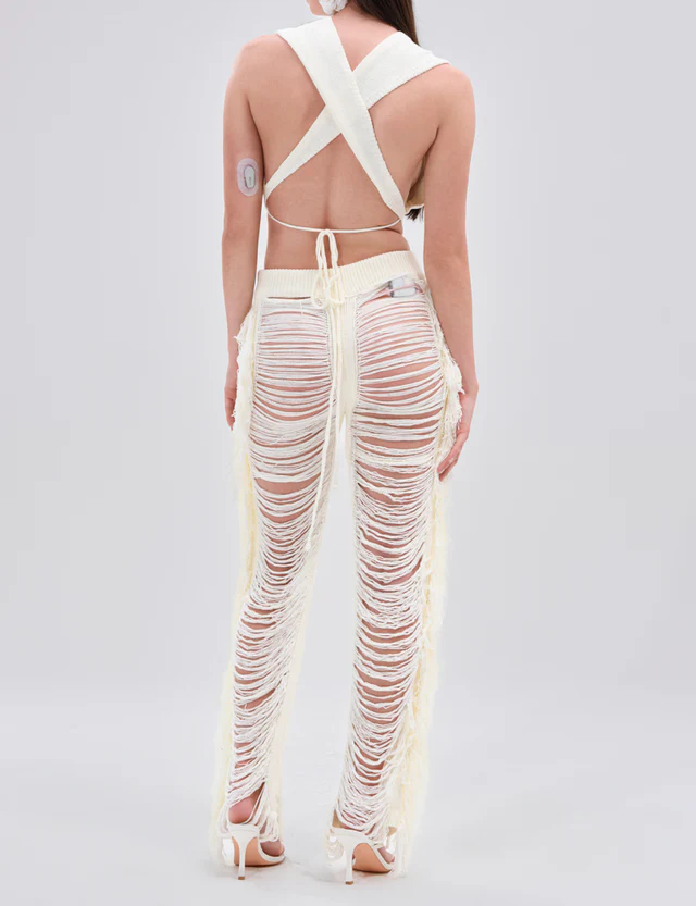 Best Dress Fringe Bralette And Legging Two Piece Set