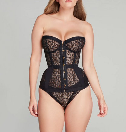 Sexy Mesh Button Tie Top