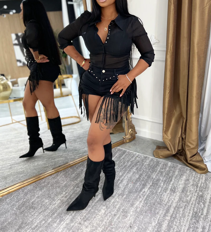 Down South Fringe Shorts