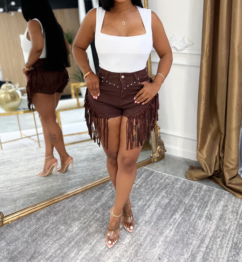 Down South Fringe Shorts