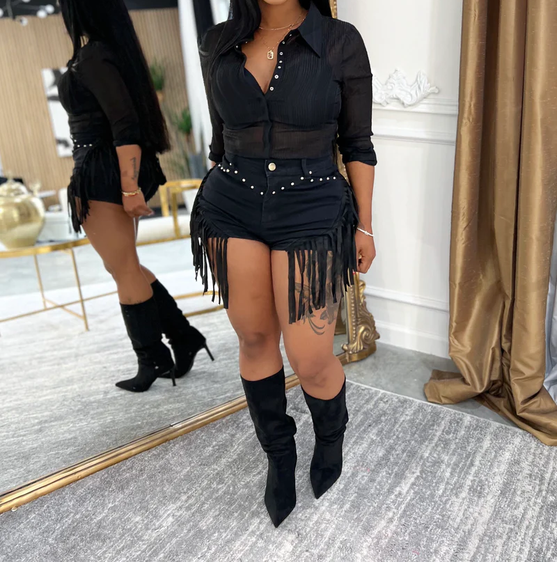 Down South Fringe Shorts