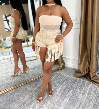 Down South Fringe Shorts