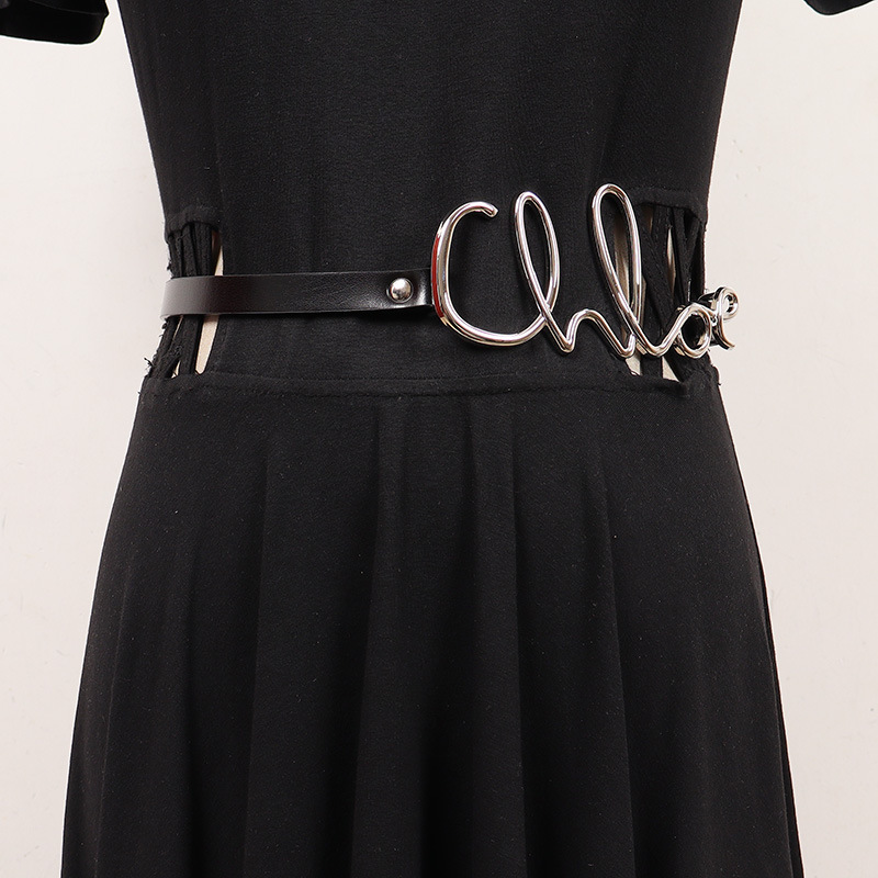 Genuine Leather Clover Wind Belt