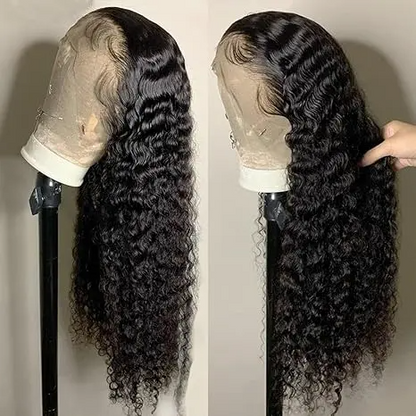 Drawstring One-Step HD Lace Curly Human Hair