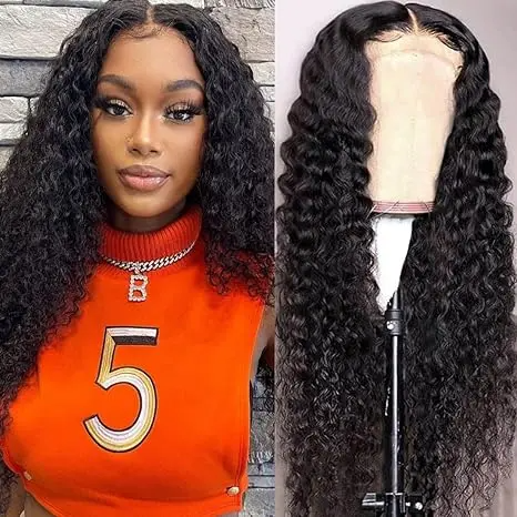 Drawstring One-Step HD Lace Curly Human Hair