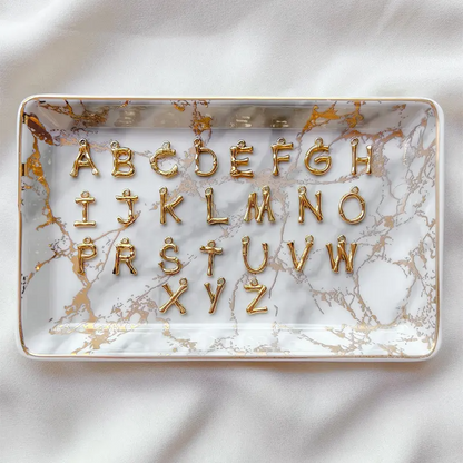 Customizable letters Gold  Necklace for Women 14K Gold Plated Boho