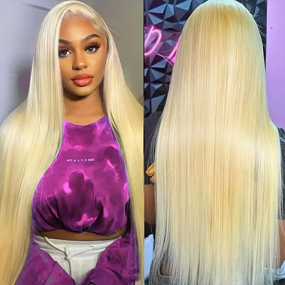 Blonde 14-32inch HD Lace Frontal Wig ，Can Be Dyed & Restyle