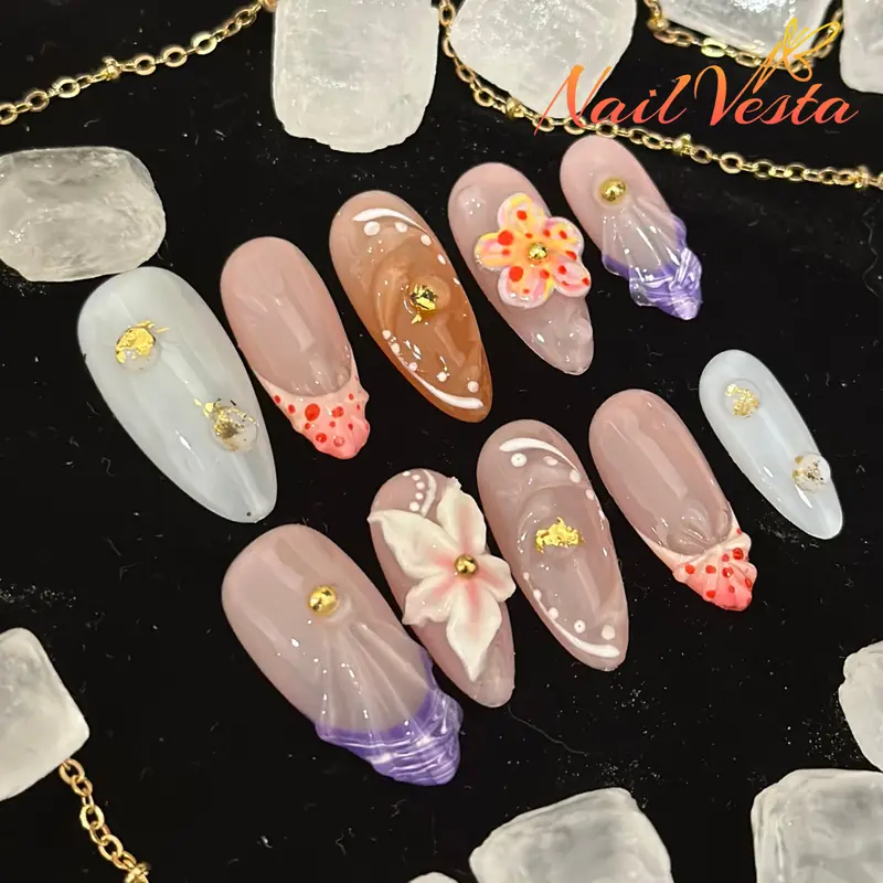 100% Handcrafted 3D Press-On Nails | Reusable, Long-Lasting, Salon-Quality