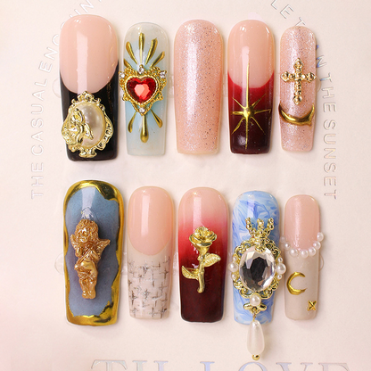 100% Handcrafted 3D Press-On Nails | Reusable, Long-Lasting, Salon-Quality