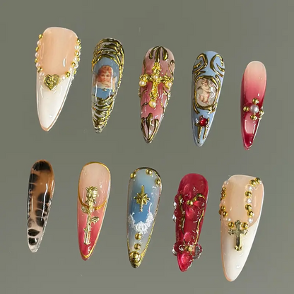 100% Handcrafted 3D Press-On Nails | Reusable, Long-Lasting, Salon-Quality