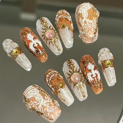 100% Handcrafted 3D Press-On Nails | Reusable, Long-Lasting, Salon-Quality