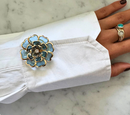 Bisous  Flower Cufflinks 1 Set