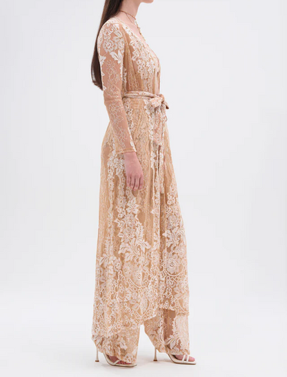 White Lace and Tulle 3-Piece Set