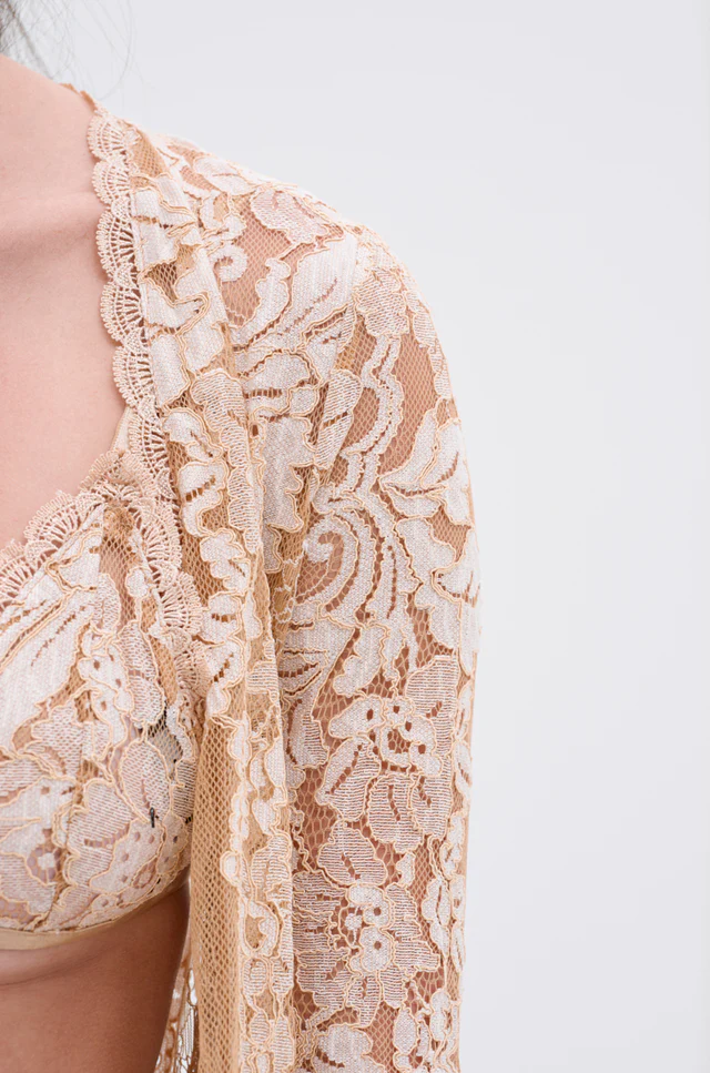 White Lace and Tulle 3-Piece Set