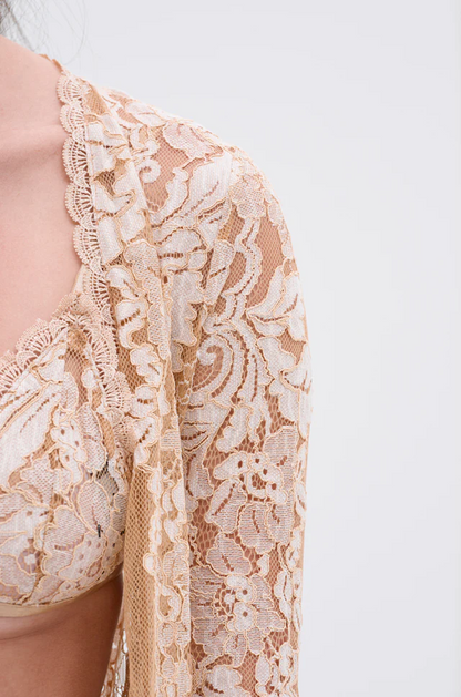 White Lace and Tulle 3-Piece Set