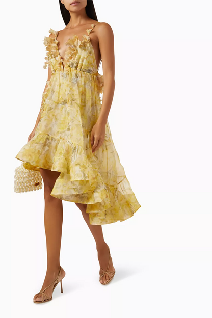 Harmony Asymmetrical Floral Dress