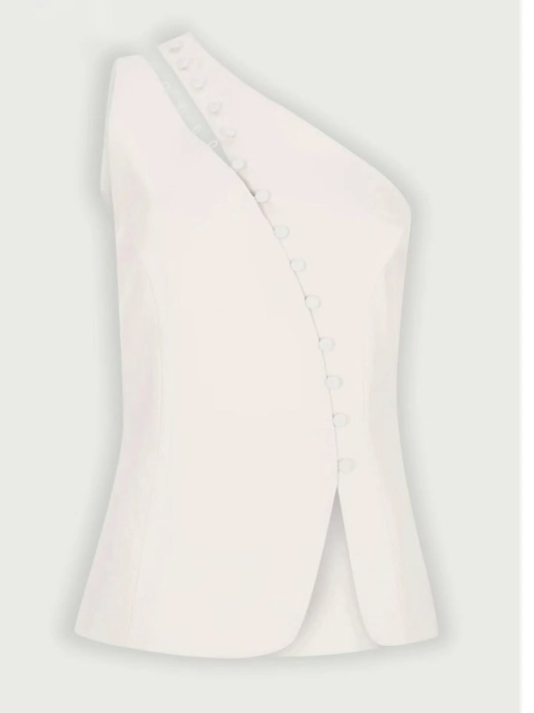 Asymmetric  Button Casual Vest