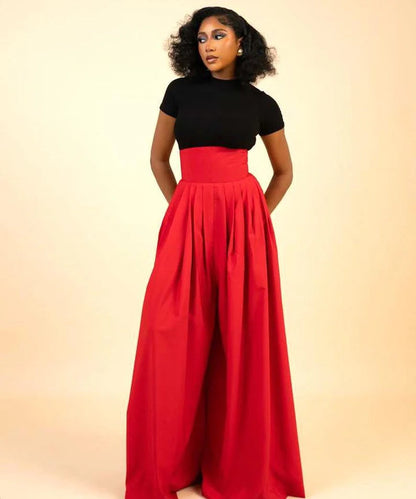 Wide-Leg Palazzo Pants – Flowy and Chic