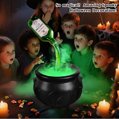 Halloween Cauldron Decor with Magic Floating