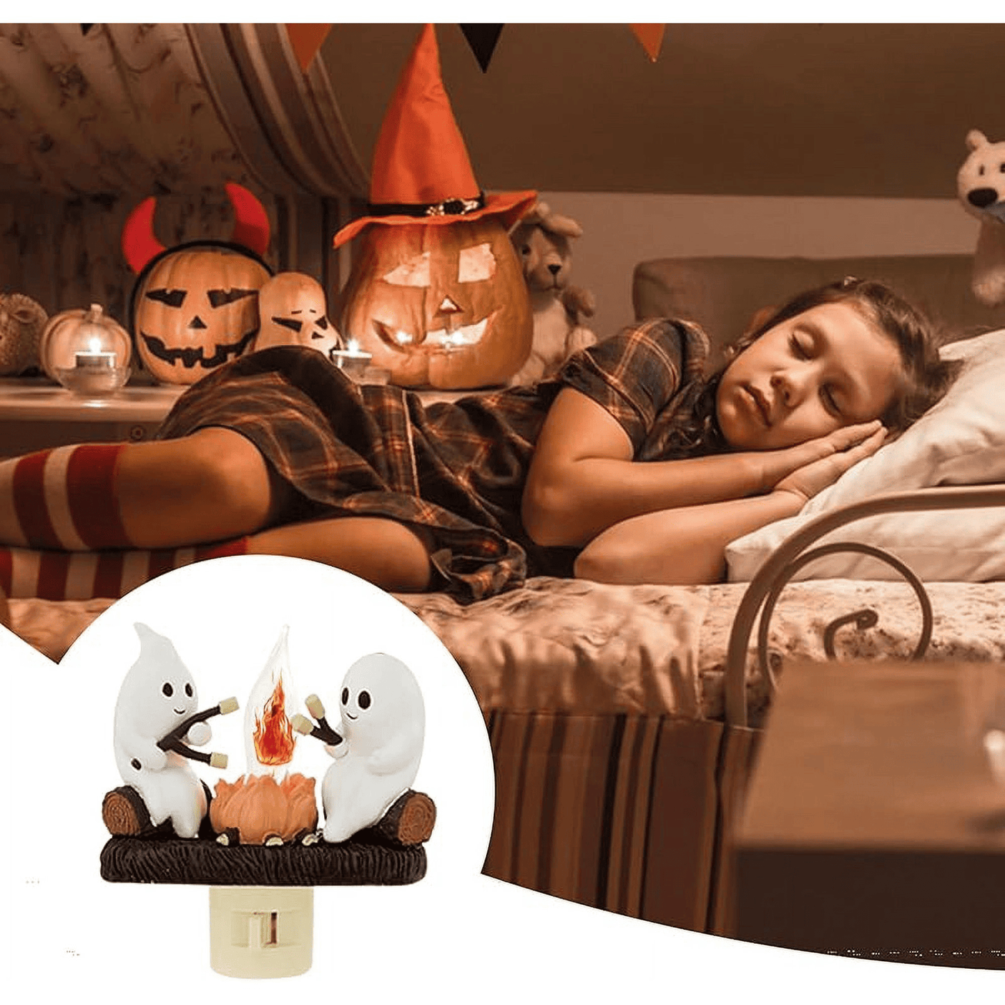 Ghost Campfire Flickering Nightlight